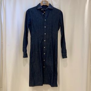 Polo Ralph Lauren size 2 stretch denim shirt dress